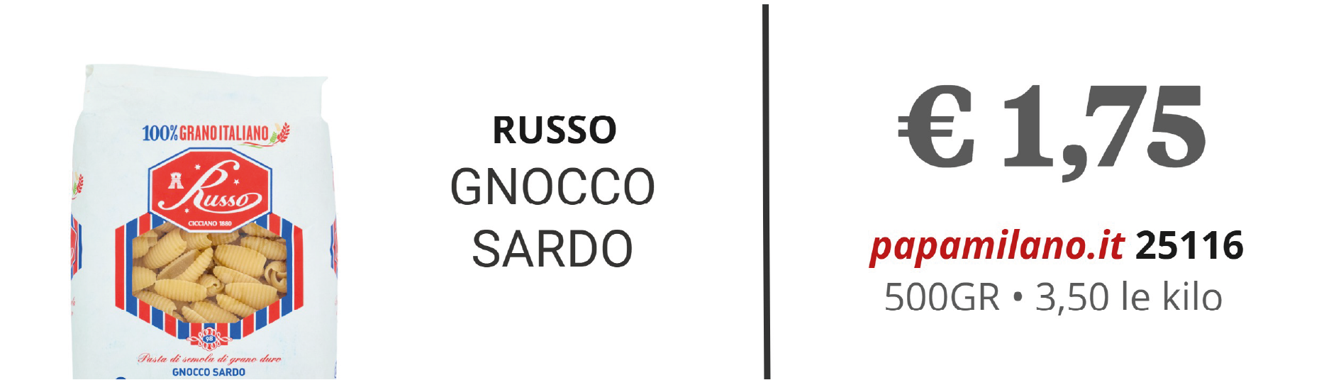 RUSSO GNOCCO SARDO